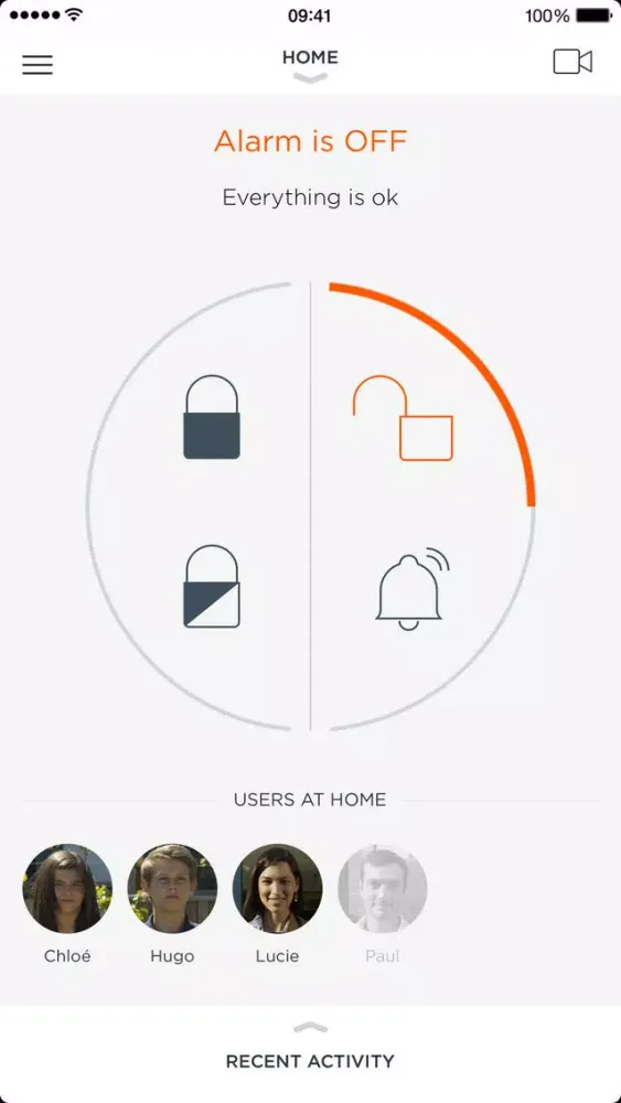Myfox Security Application Screenshots