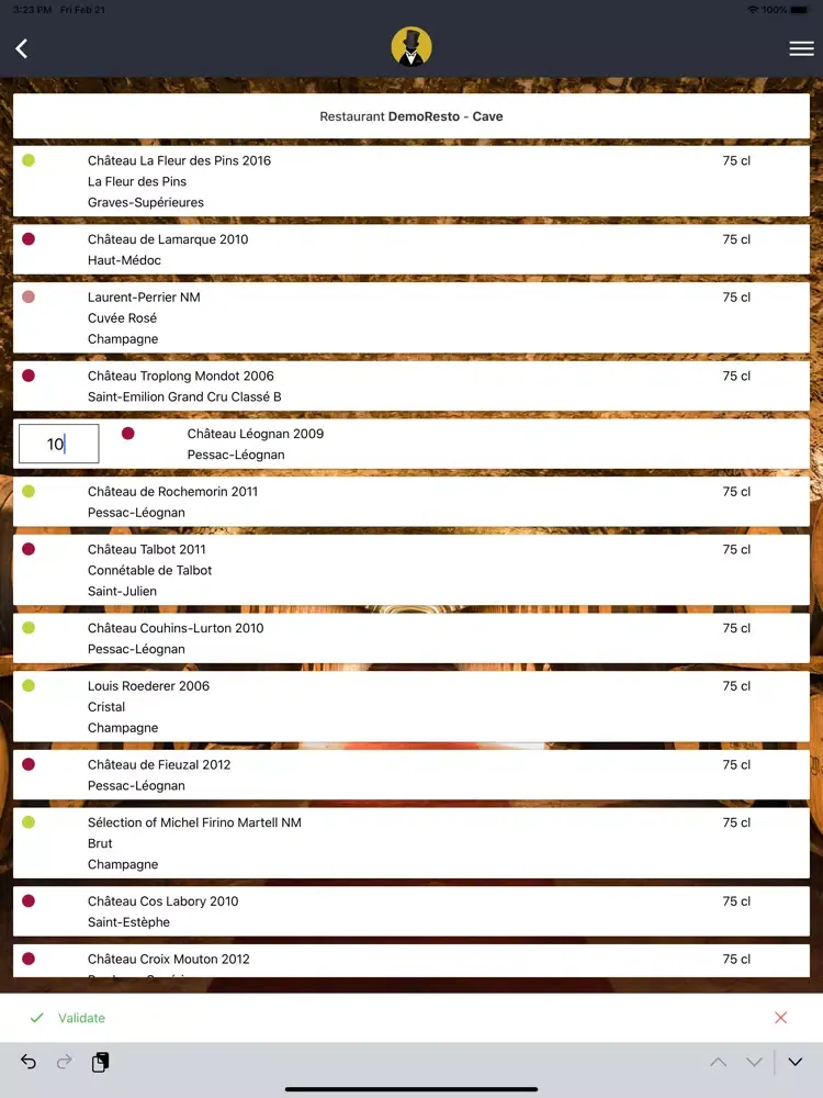 Скриншоты Somm'It Inventaire iPad 