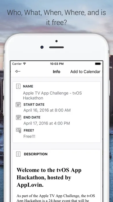 Hackathons - Search Local and Global Hackathons应用截图