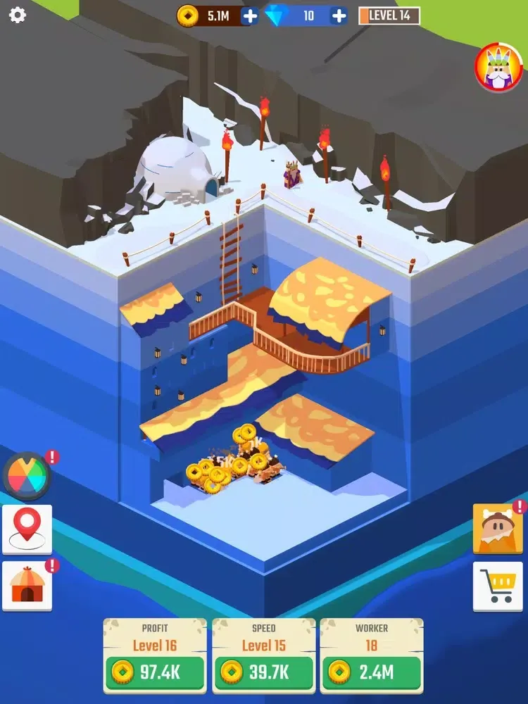 Idle Digger Inc. iPad  Ekran Görüntüleri