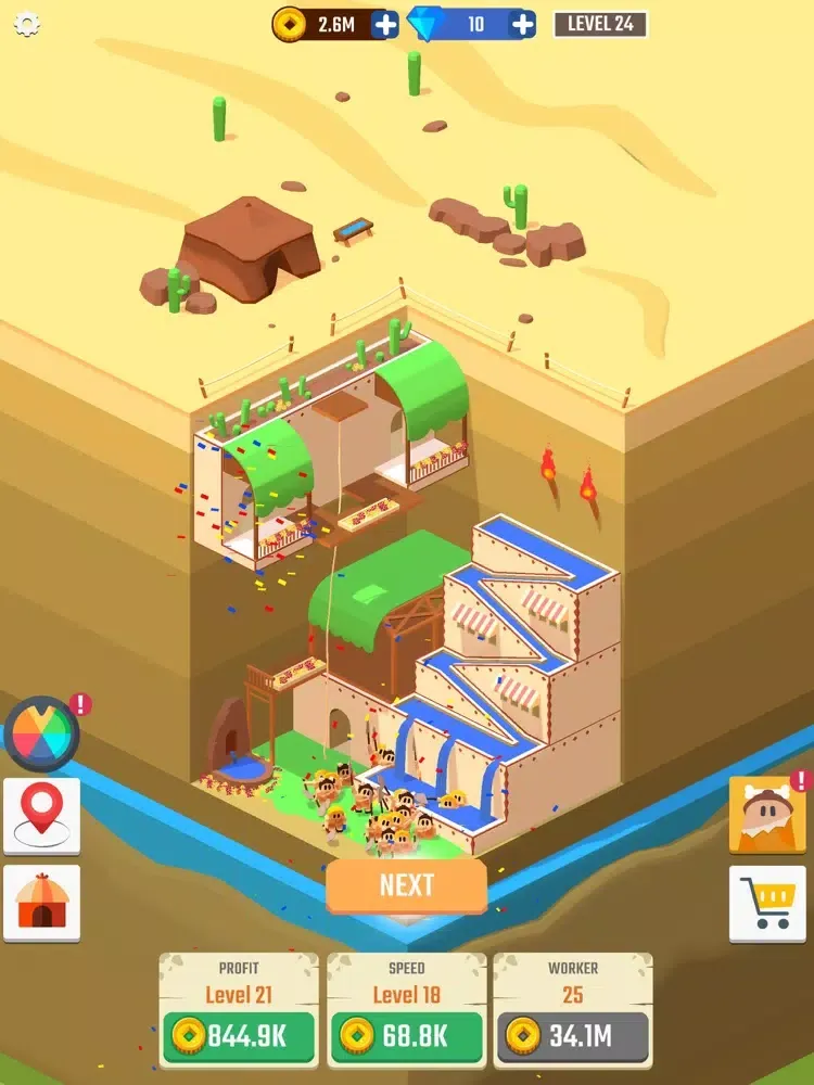 Idle Digger Inc. iPad  Ekran Görüntüleri