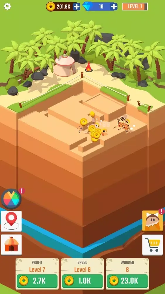 Idle Digger Inc. Ekran Görüntüleri