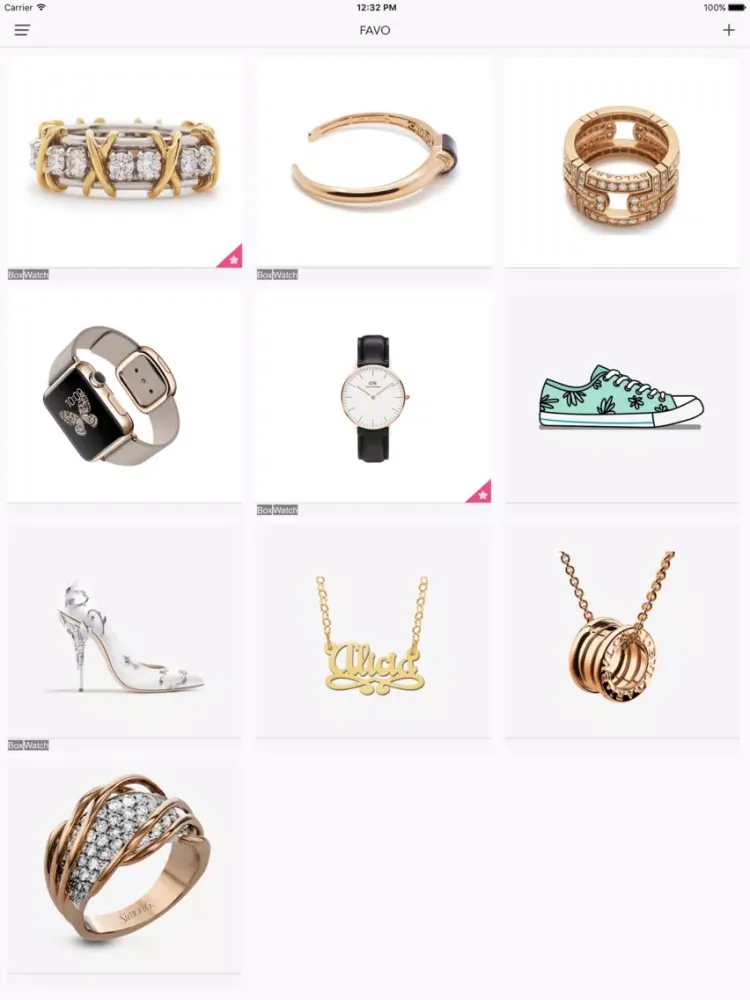 Favo - collect your favorite things iPad  سکرین شاٹس
