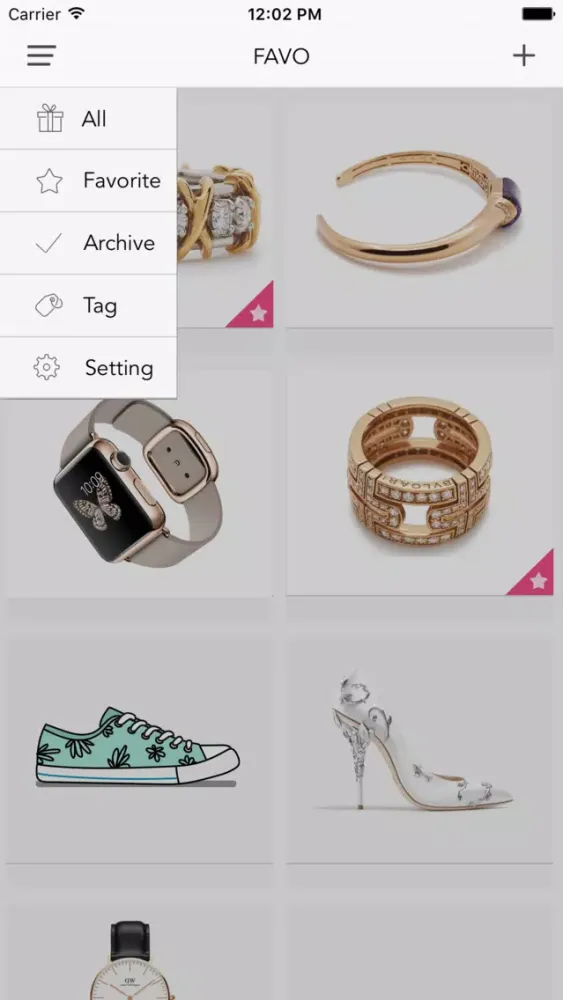 Favo - collect your favorite things سکرین شاٹس