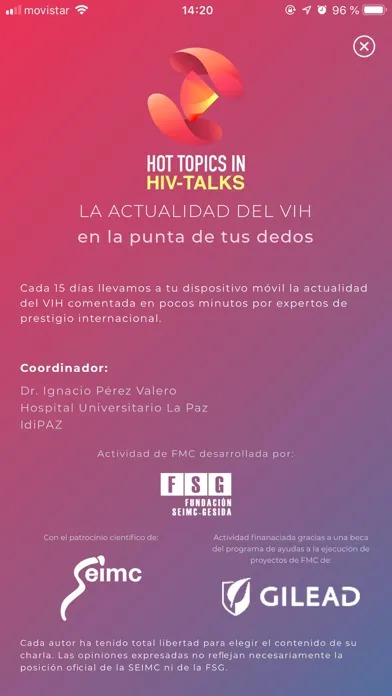 Hot Topics in HIV-Talks Screenshots