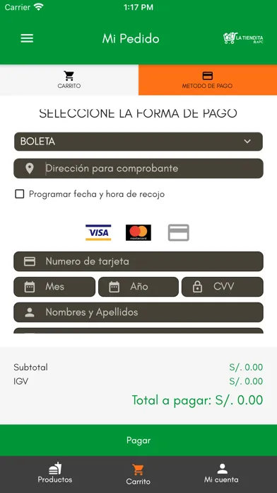 Ảnh chụp màn hình của La Tiendita APC