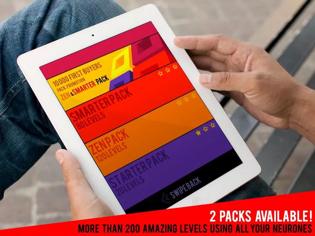 Tangkapan layar Brainsquare iPad 