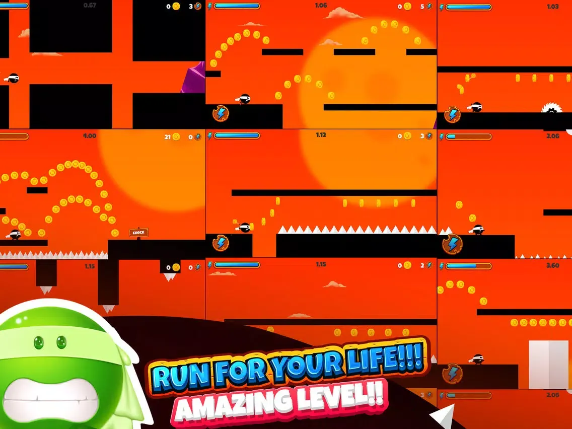 Boru the running ninja iPad  스크린샷