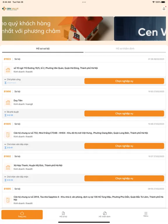 CenValue-Business iPad  Screenshots