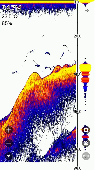 Tangkapan layar sonar fish
