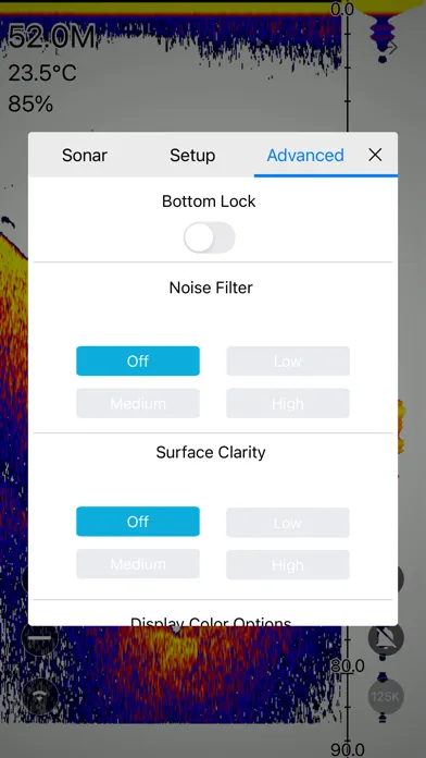 Tangkapan layar sonar fish
