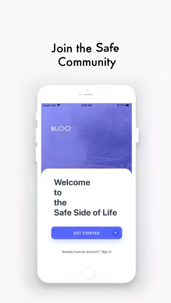 Скриншоты Bloo Safety App