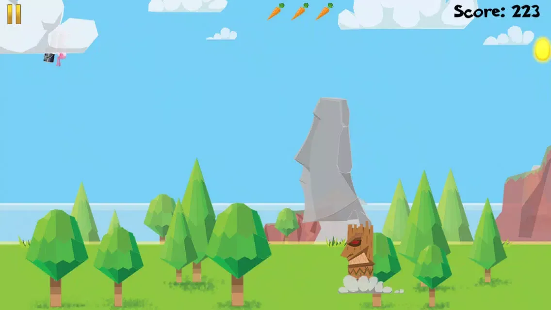Capturas de tela do Super Jet Bunny