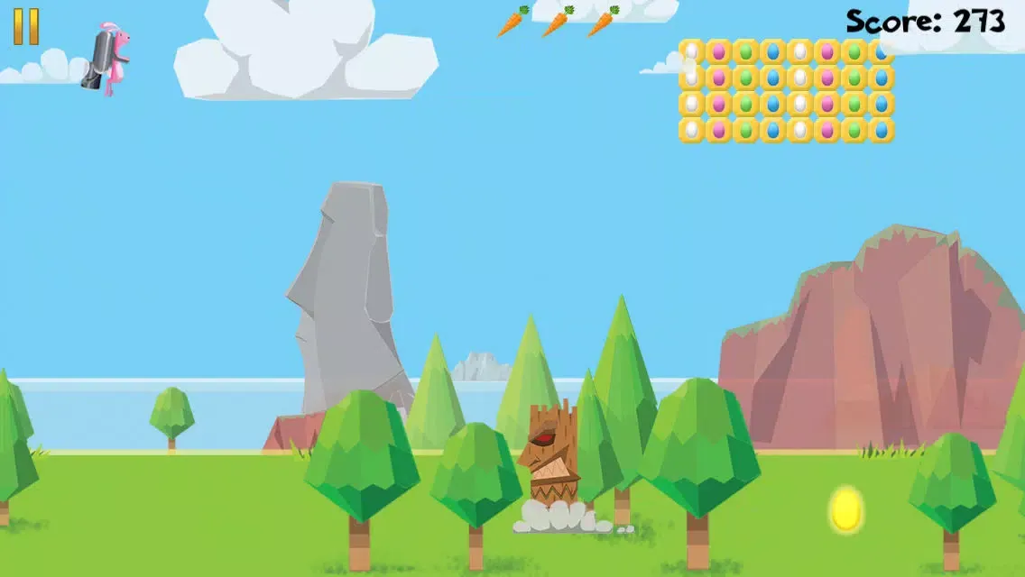 Capturas de tela do Super Jet Bunny