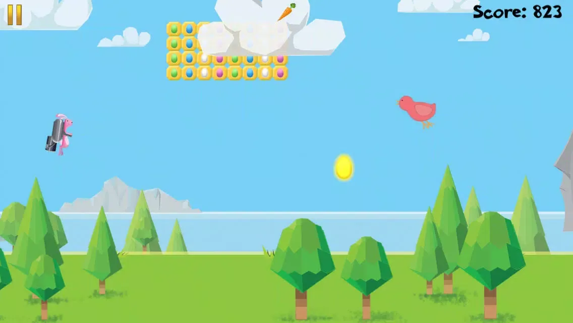 Capturas de tela do Super Jet Bunny