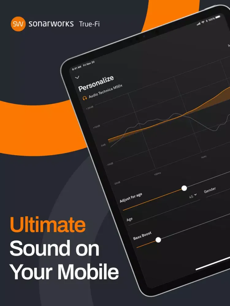 Скриншоты Sonarworks True-Fi iPad 