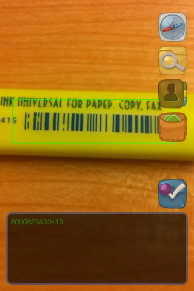 Ảnh chụp màn hình của FindProduct by Bar & QR Code add contact to address book