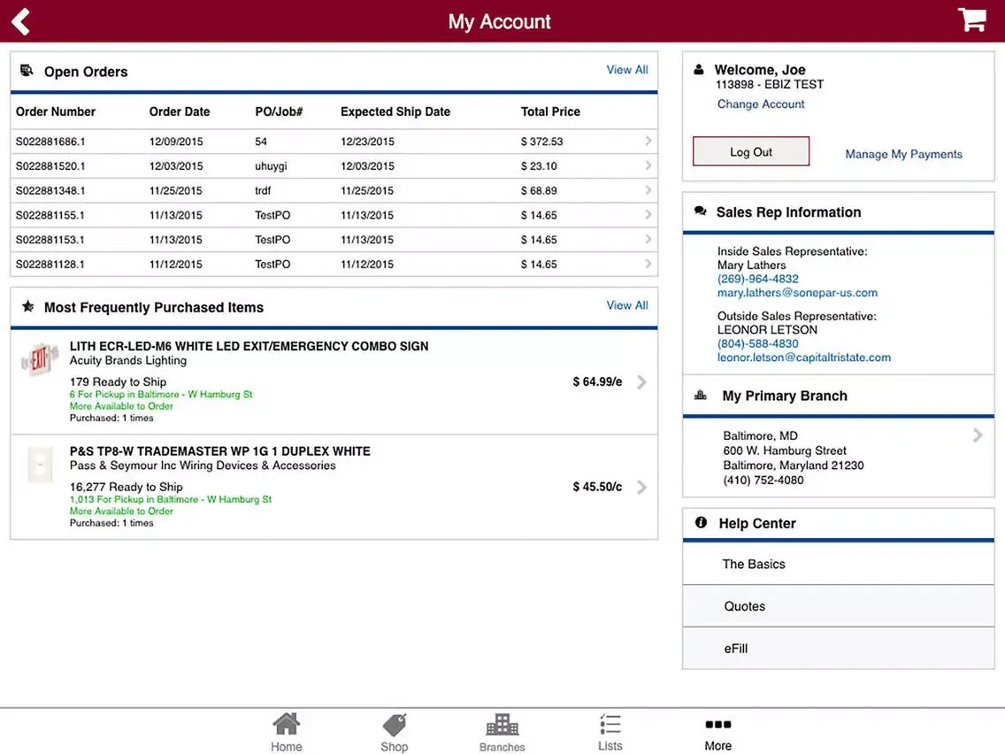 CapitalTristate Electrical iPad  Screenshots