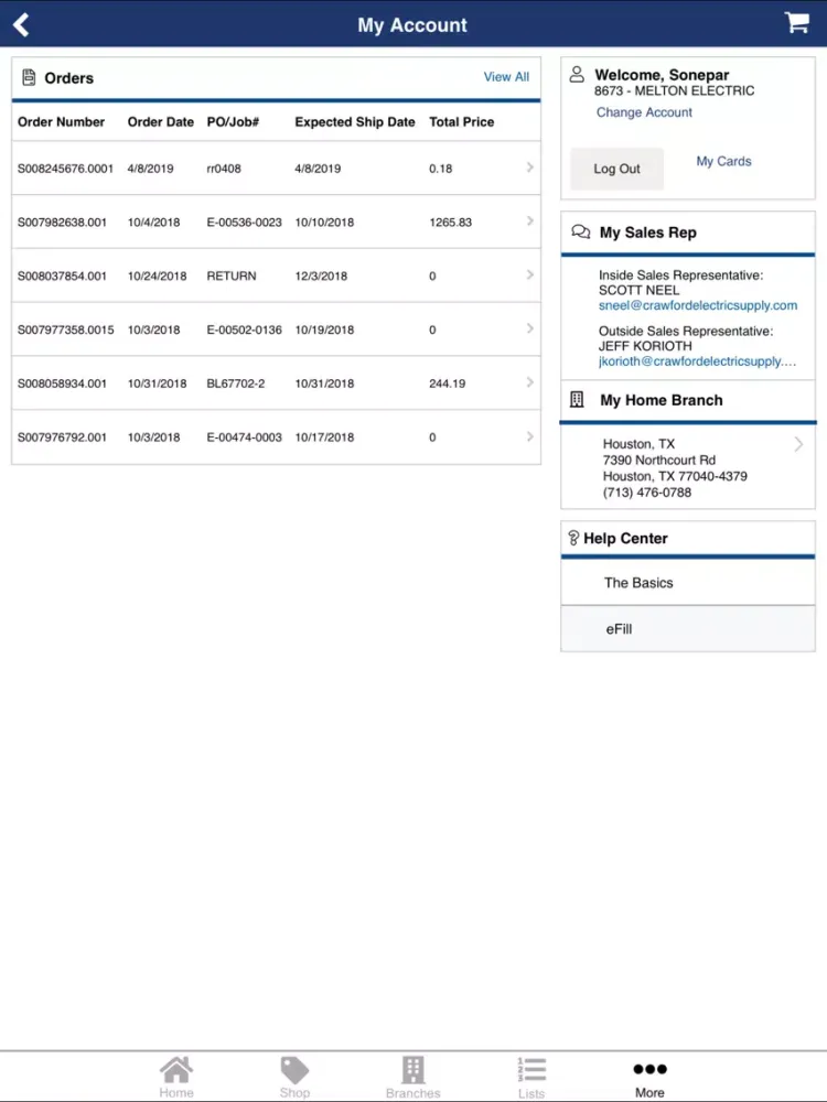 Crawford Electric iPad  Screenshots