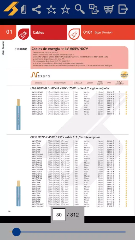 Catálogo productos Hispanofil Screenshots