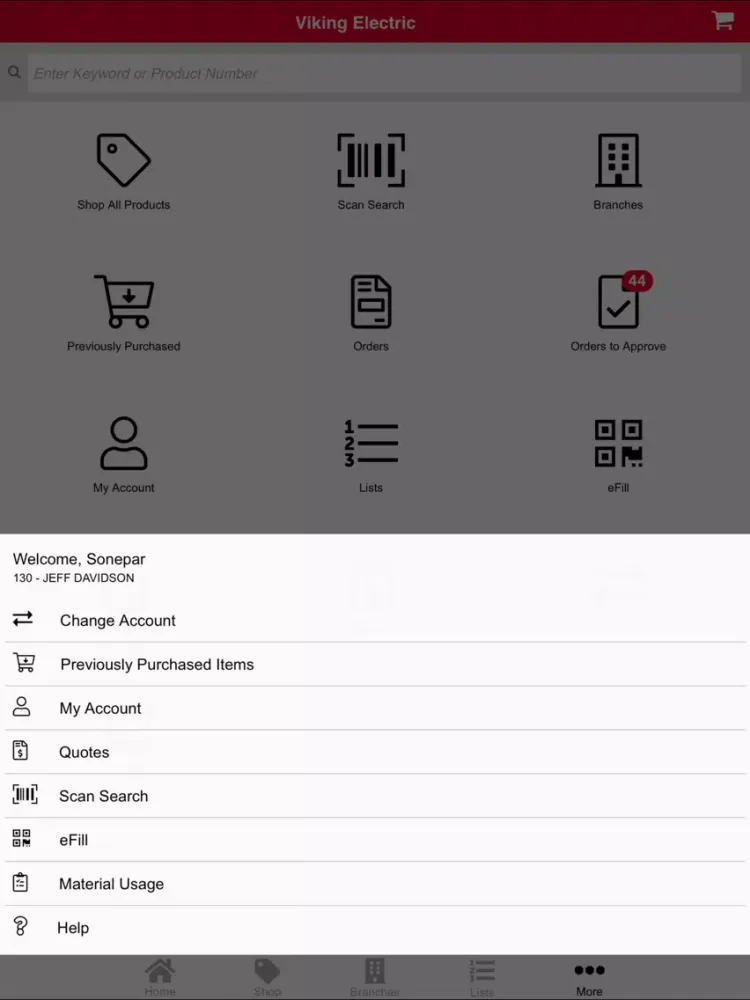 Viking Electric Supply iPad Screenshots