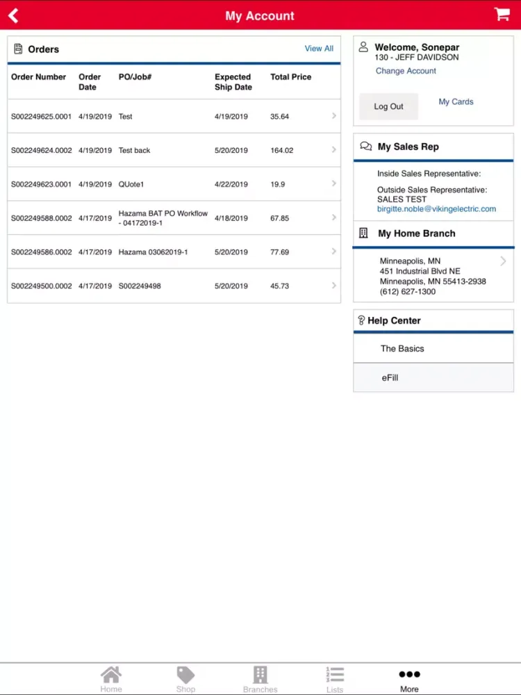 Viking Electric Supply iPad Screenshots