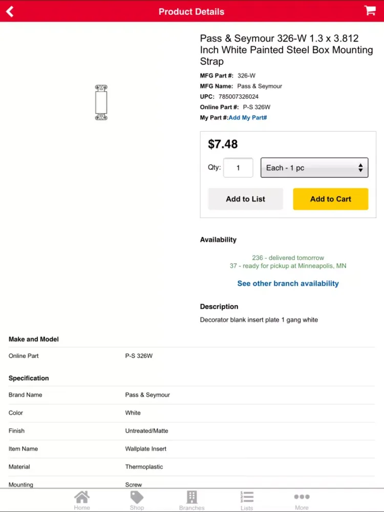 Viking Electric Supply iPad Screenshots
