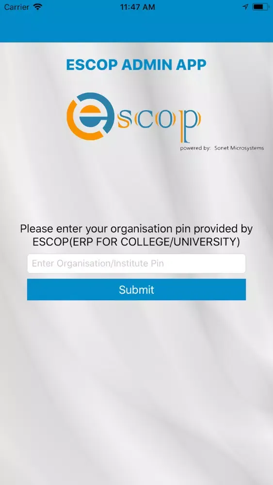 تصاویر eSCOP Admin App