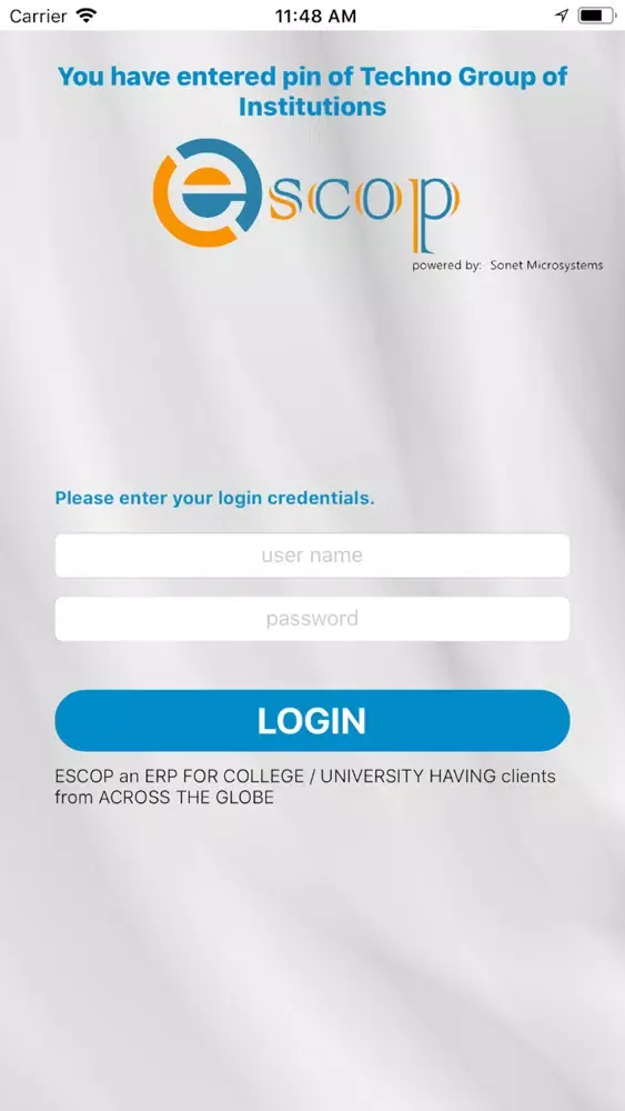تصاویر eSCOP Admin App