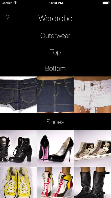 Capturas de tela do Wardrobe Assistant Pro