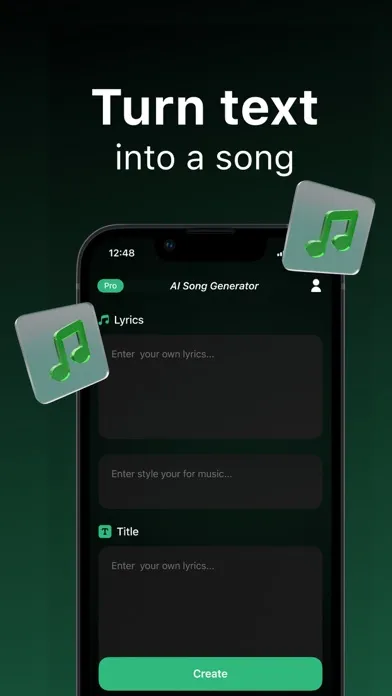 AI Song : AI Music Generator سکرین شاٹس