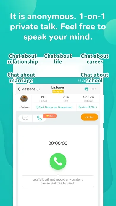 Screenshot di LetsTalk - 1 on 1 talk