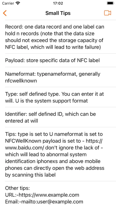 NFC Reader And Writer Screenshots