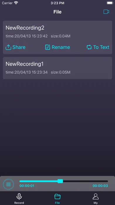 Recorder - your own recording স্ক্রিনশট