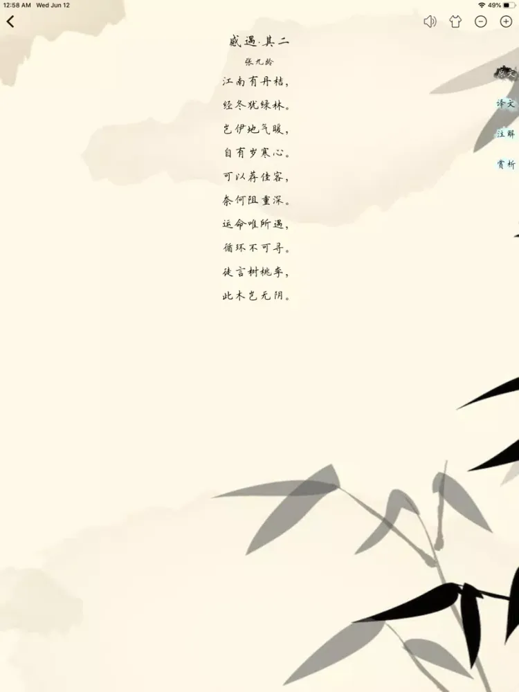 Capturas de tela do 唐诗三百首-VIP-无广告更值得 iPad 