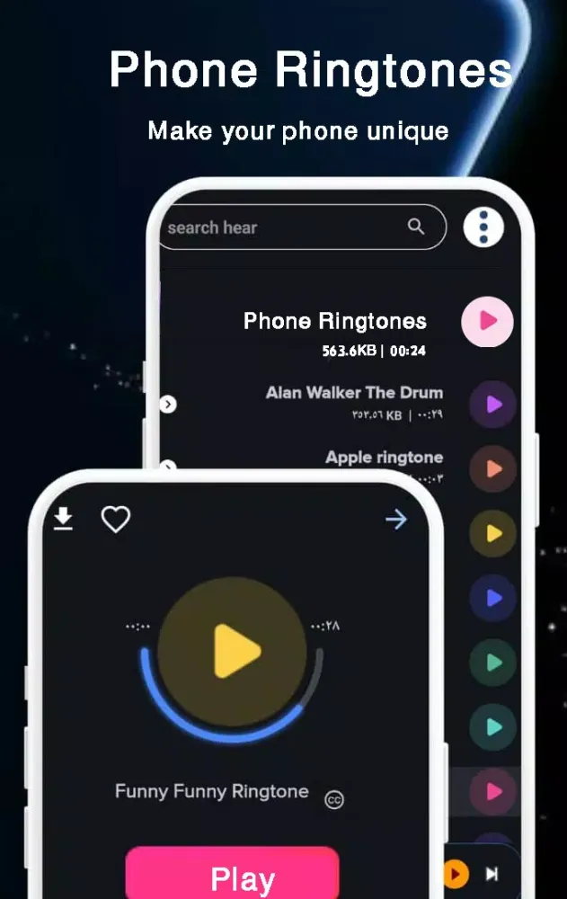 Phone ringtones for Android Screenshots