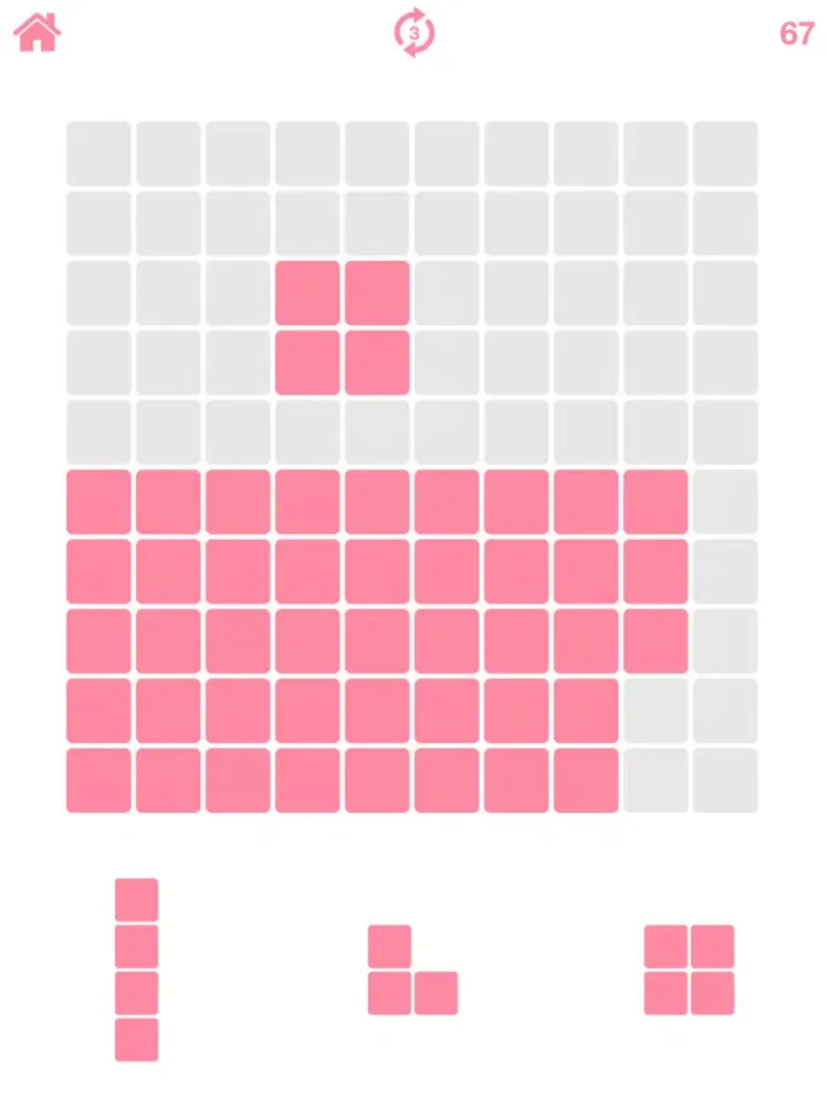 Screenshot di Pink Blocks - 10x10 Puzzle iPad 