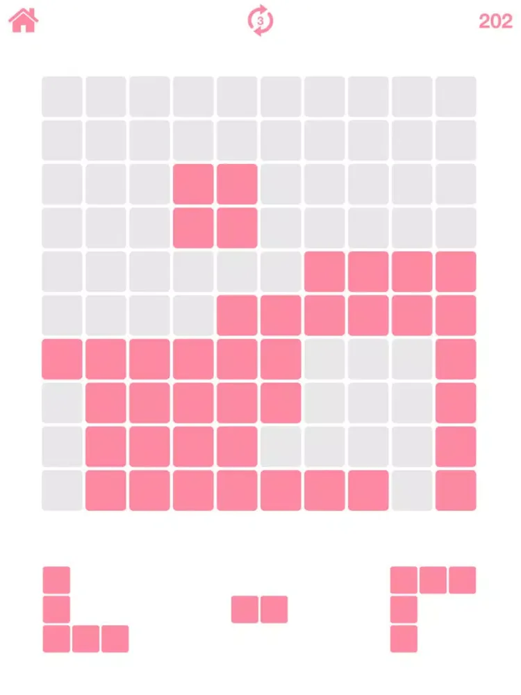 Screenshot di Pink Blocks - 10x10 Puzzle iPad 