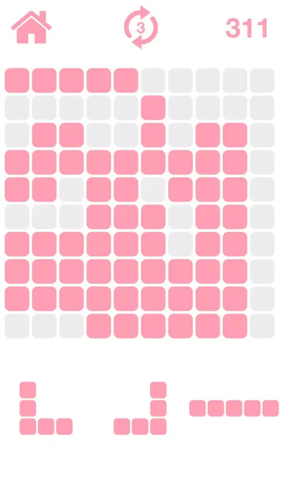 Screenshot di Pink Blocks - 10x10 Puzzle