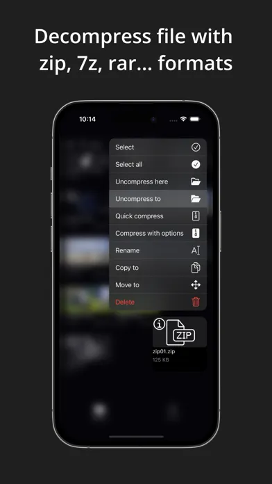 P.Unarchiver - Zip, Rar, 7z Screenshots