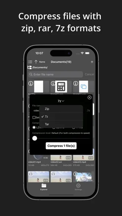 P.Unarchiver - Zip, Rar, 7z Screenshots