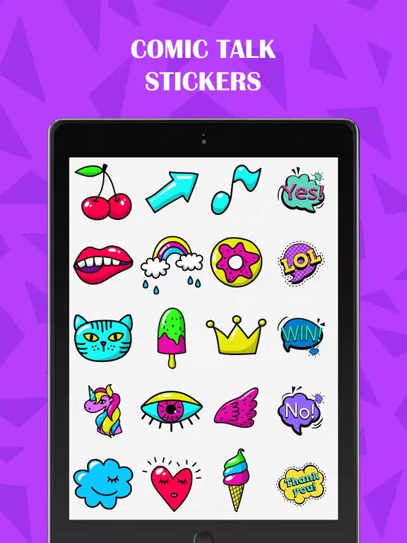 Captures d'écran de Comic Talk Stickers! iPad 