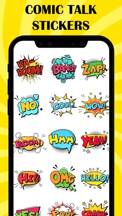 Captures d'écran de Comic Talk Stickers!
