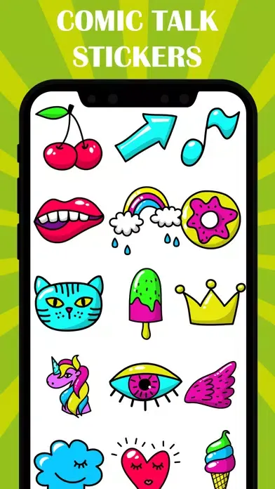 Captures d'écran de Comic Talk Stickers!