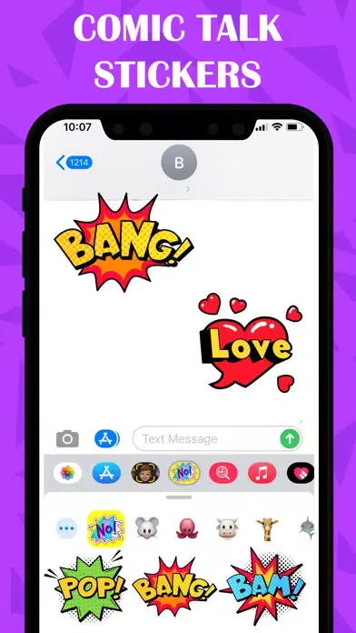 Captures d'écran de Comic Talk Stickers!
