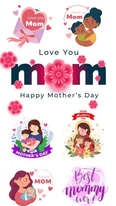 Mother's Day Cards & Stickers应用截图