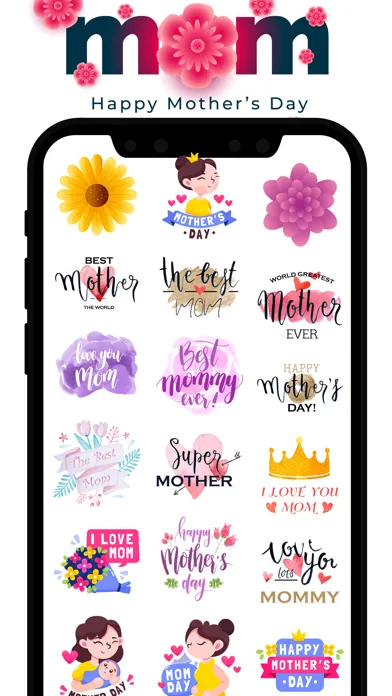 Mother's Day Cards & Stickers应用截图