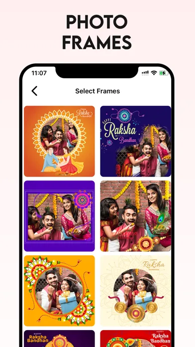 Capturas de tela do Raksha Bandhan Photo Frames!