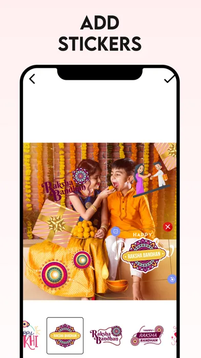 Capturas de tela do Raksha Bandhan Photo Frames!