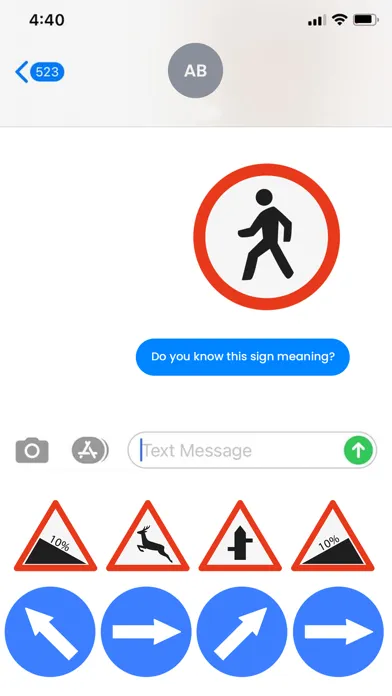 Traffic Signs Stickers!! Screenshots